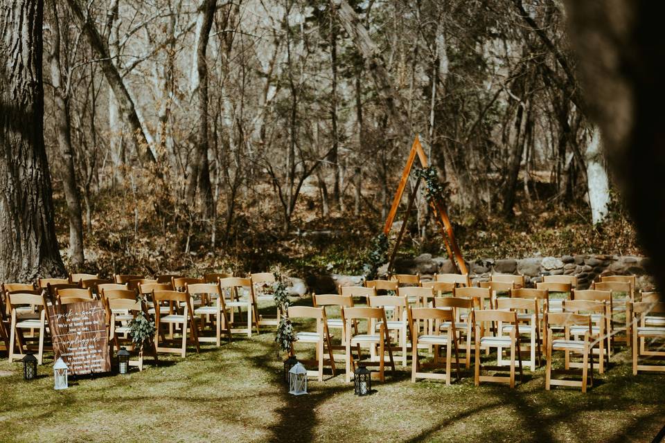 Fall Ceremony Creekside