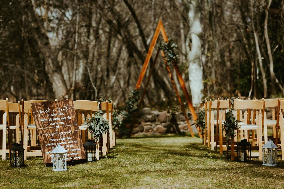 Fall Ceremony Creekside