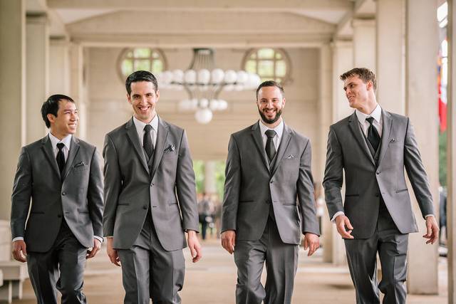 Groom and his groomsmen