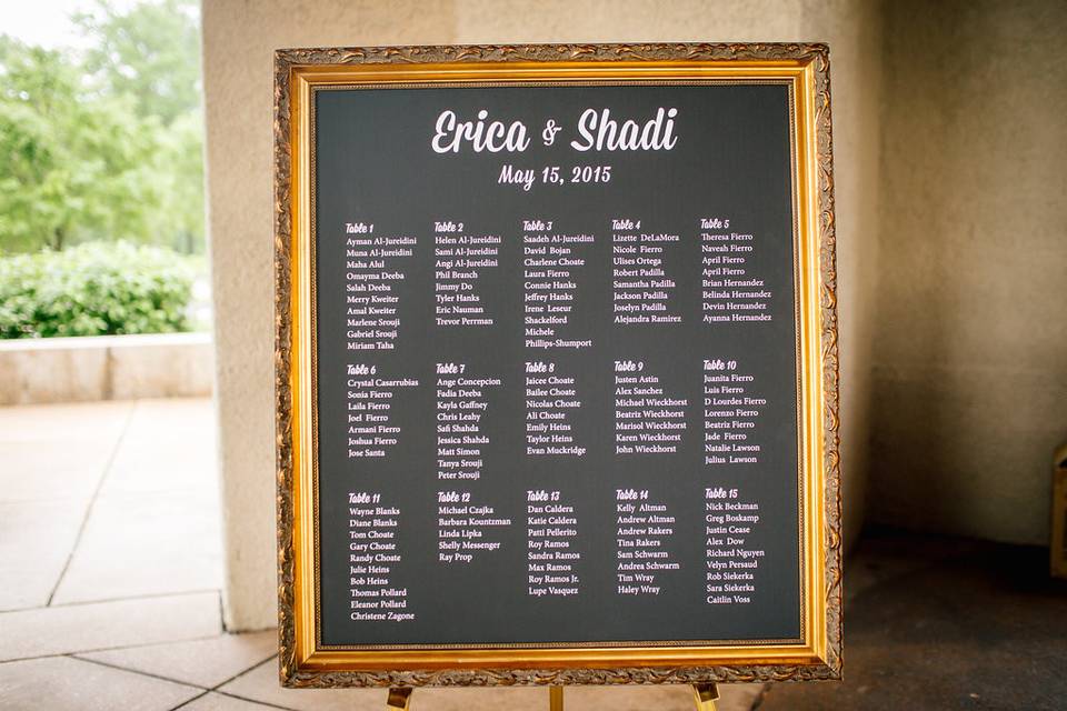 Wedding board