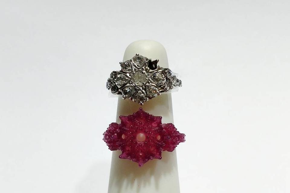 Wax model of antique ring we remade