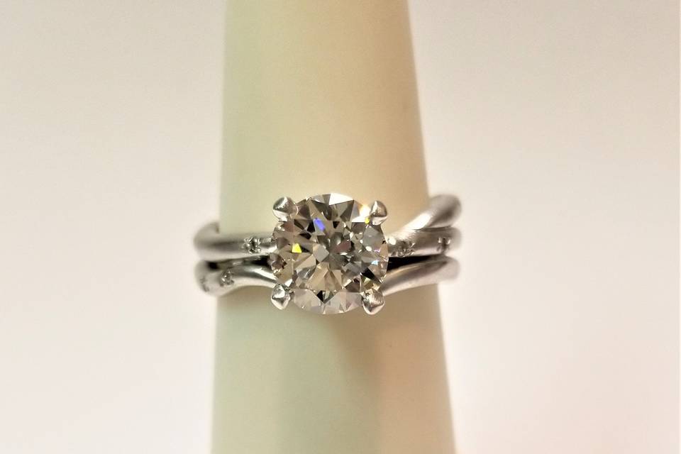 Custom Branch Engagement Ring