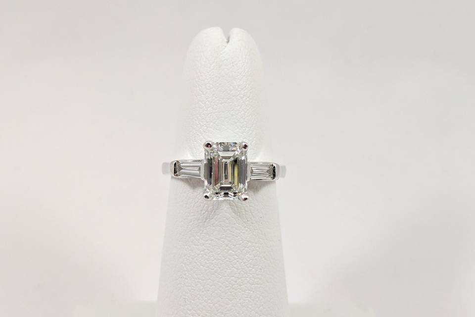 Emerald Cut Engagement Ring