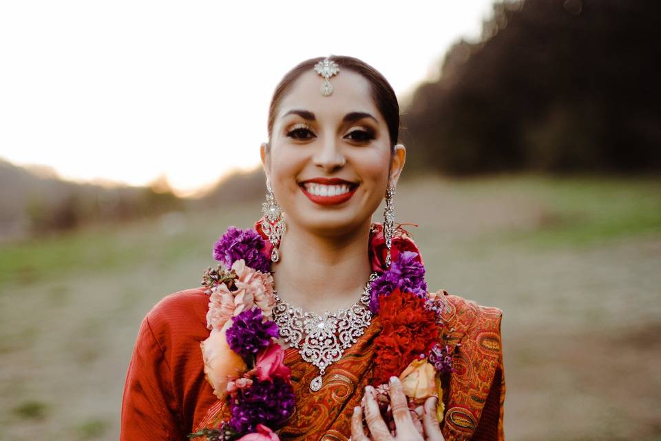 Happy bride