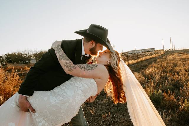 Sunset with a dip pose