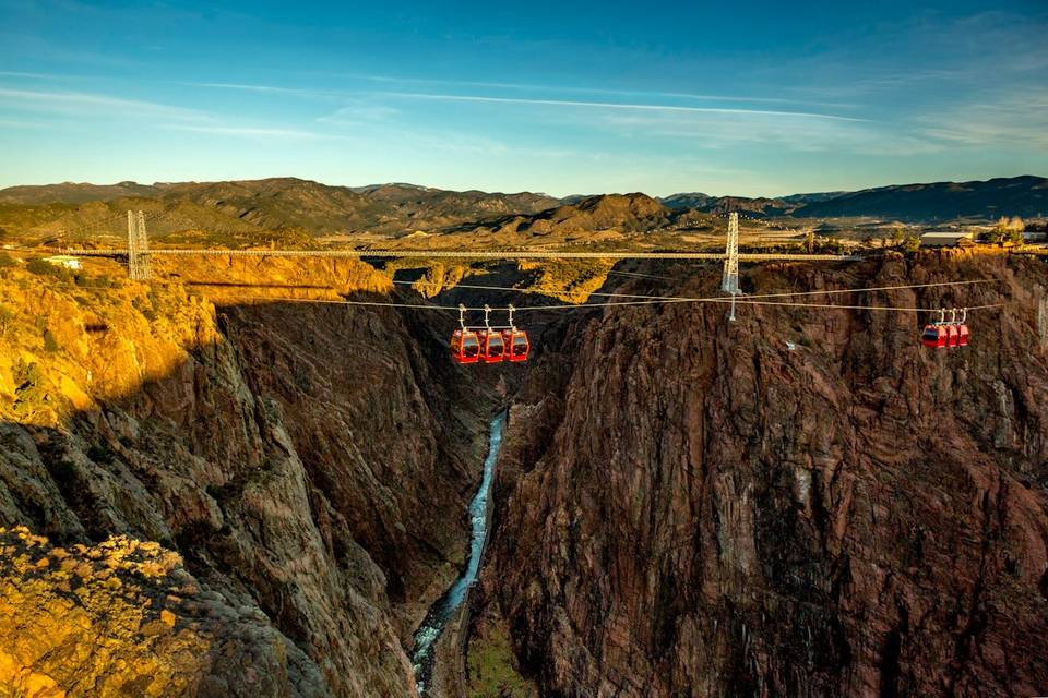 Gondolas at Royal Gorge Bridge