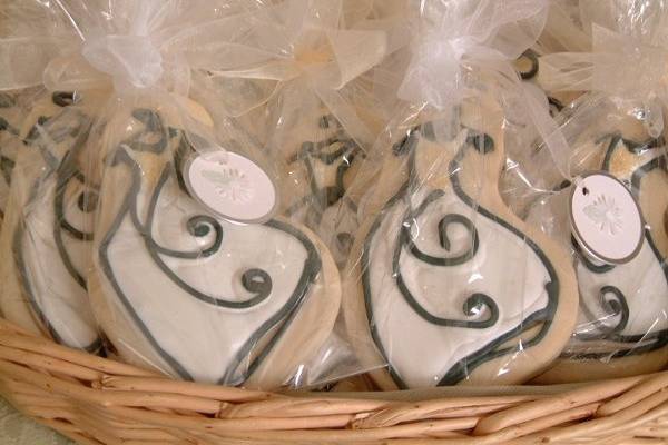 Bridal dress cookies perfect for a shower.