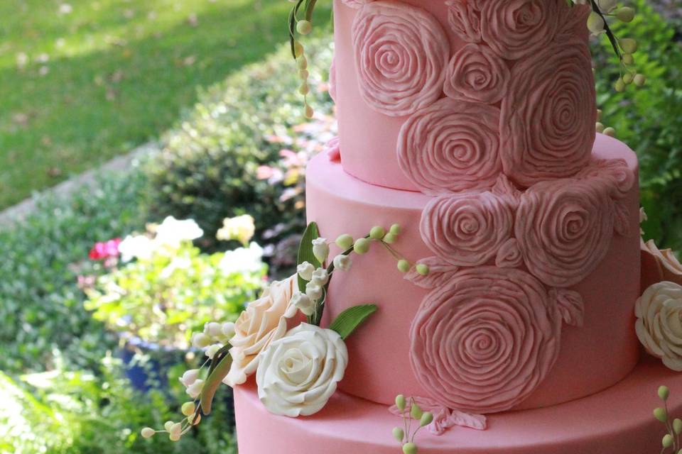 Rose fondant