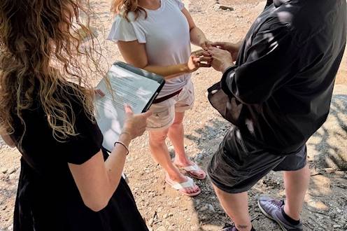 Elopement by the river
