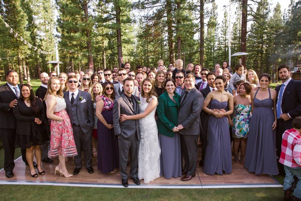 Wedding group photo