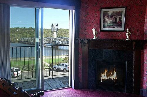 The inn boasts scenic views of the St. Croix River