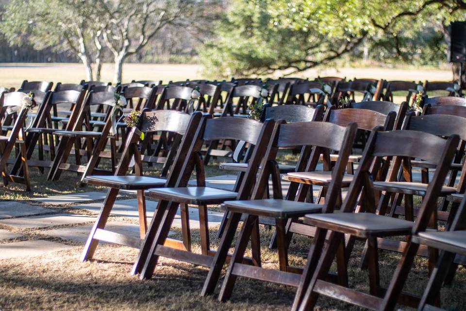 Ceremony setup