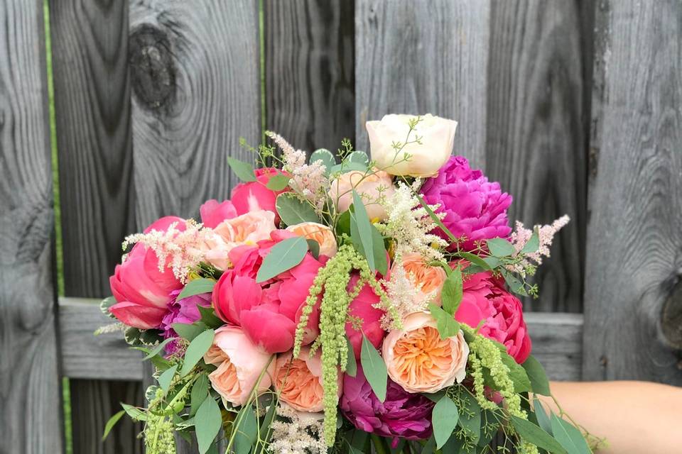 Fuchsia Bridal Bouquet