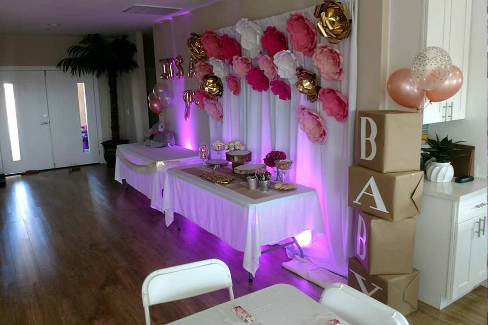 Baby Shower Party w/ Uplights