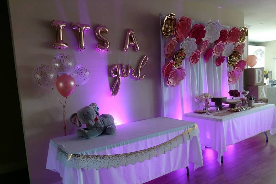 Baby Shower Party w/ Uplights