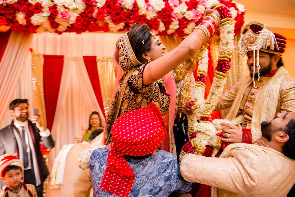 Indoor wedding ceremony