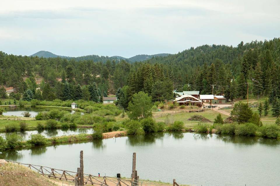 A sweeping view of the property