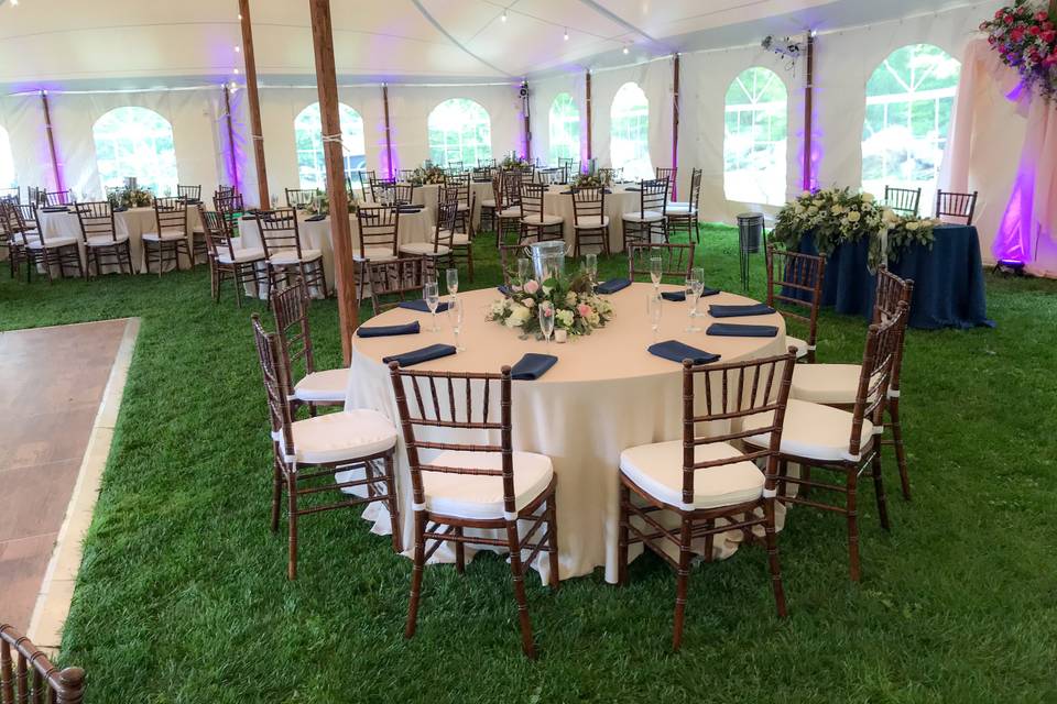 Tent and Chiavari Chairs