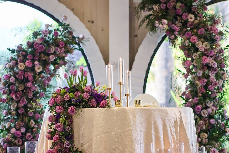 Sweetheart florals cascading