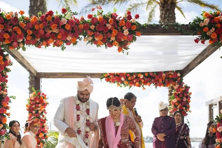 Bride and Groom ceremony