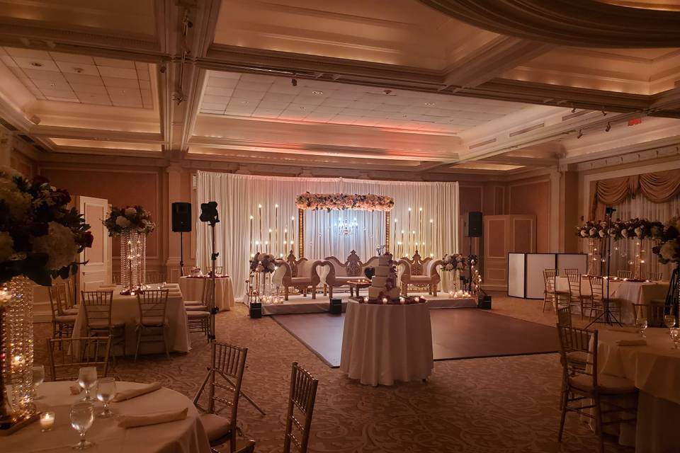 Ballroom dome decorated