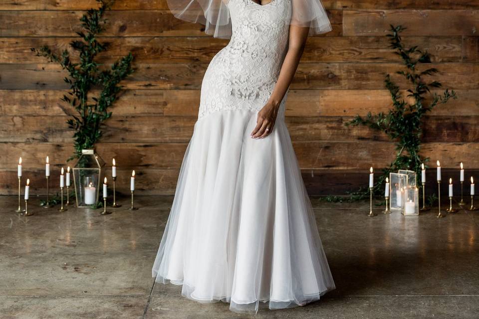 Sylvia Lace Gown