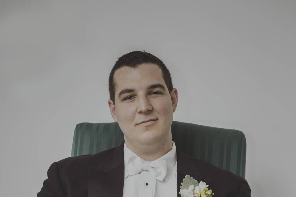 Groom Portrait Pre Ceremony