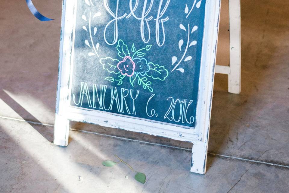 Chalk signs