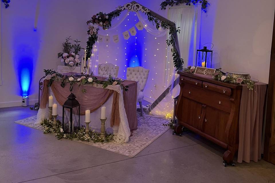 Reception Uplighting