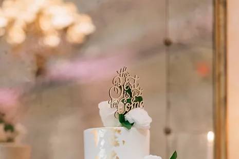 Edible 24k gold on buttercream