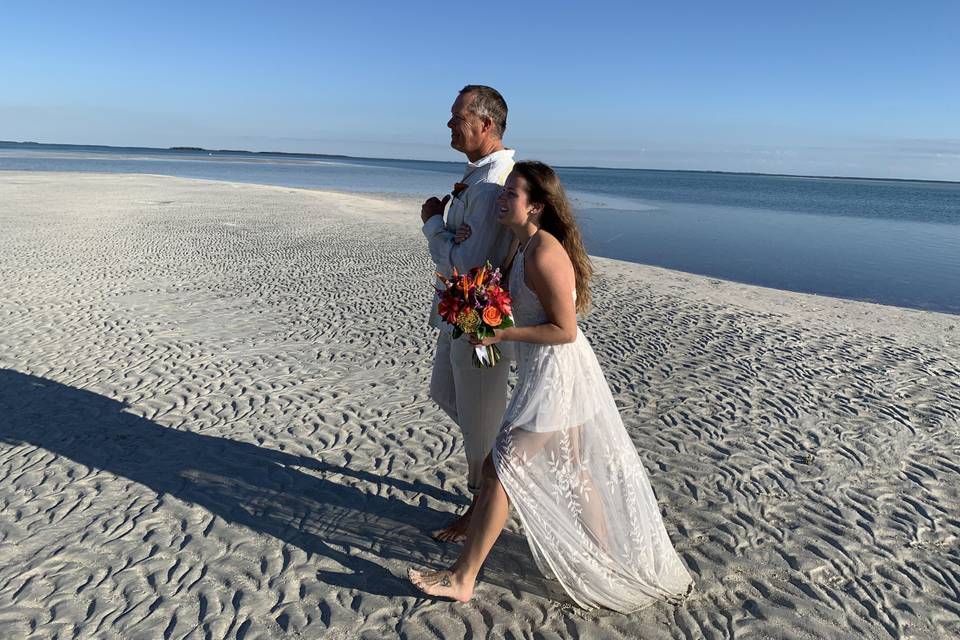 Sandbar Wedding