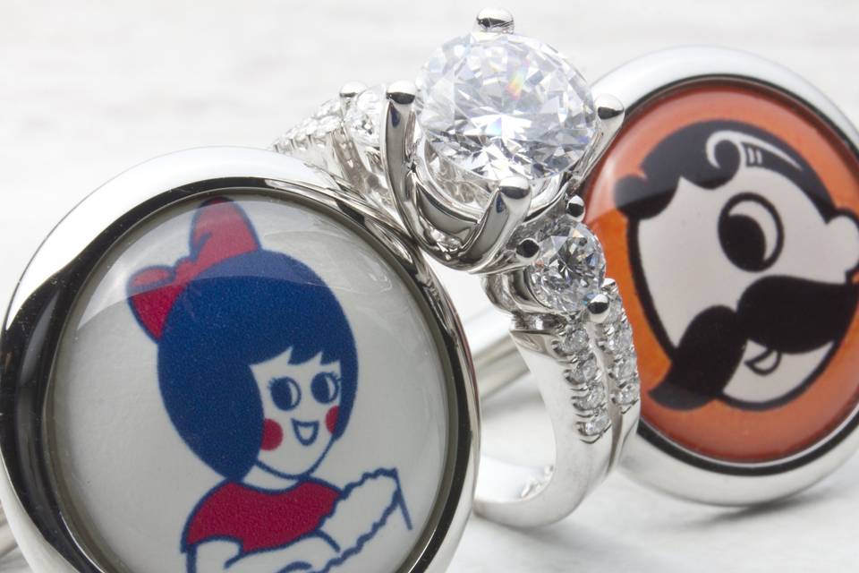 Cartoon rings