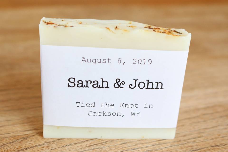 Personalized Wedding Soap