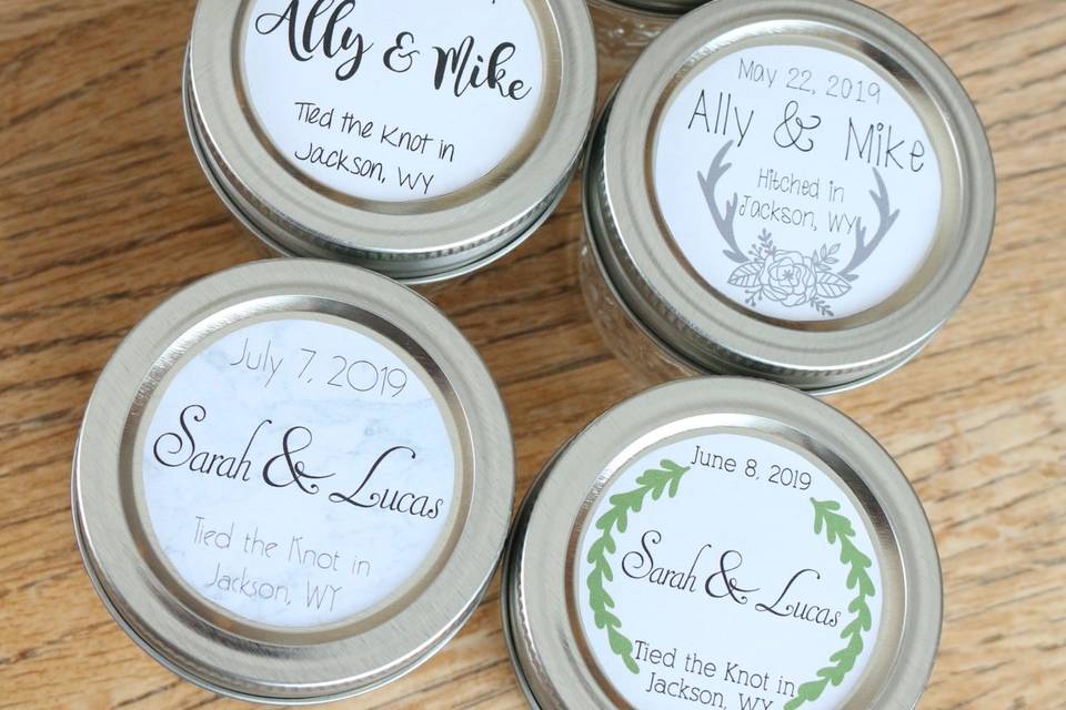 Wedding Favor Label Options