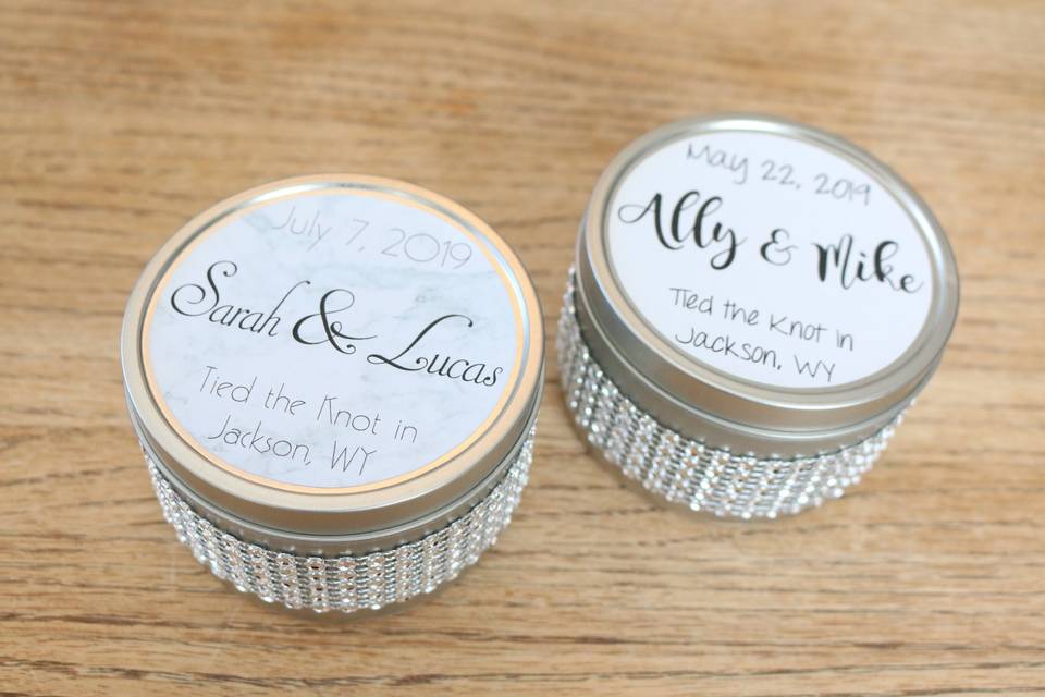 Bling Personalized Candle