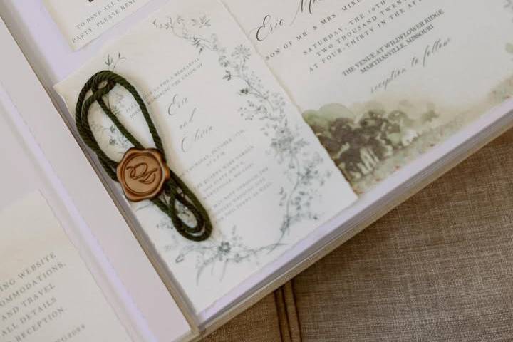 Watercolor Invitation Suite