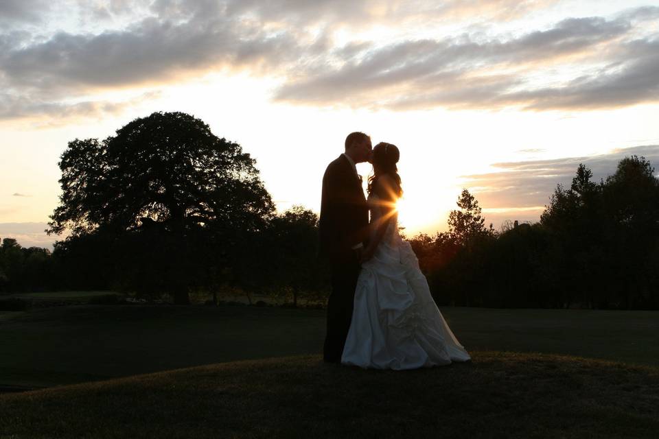 Couple's silhouette