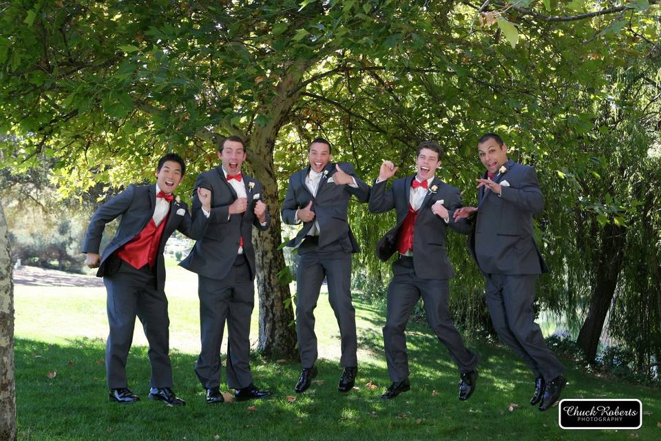 Groom with his groomsmen