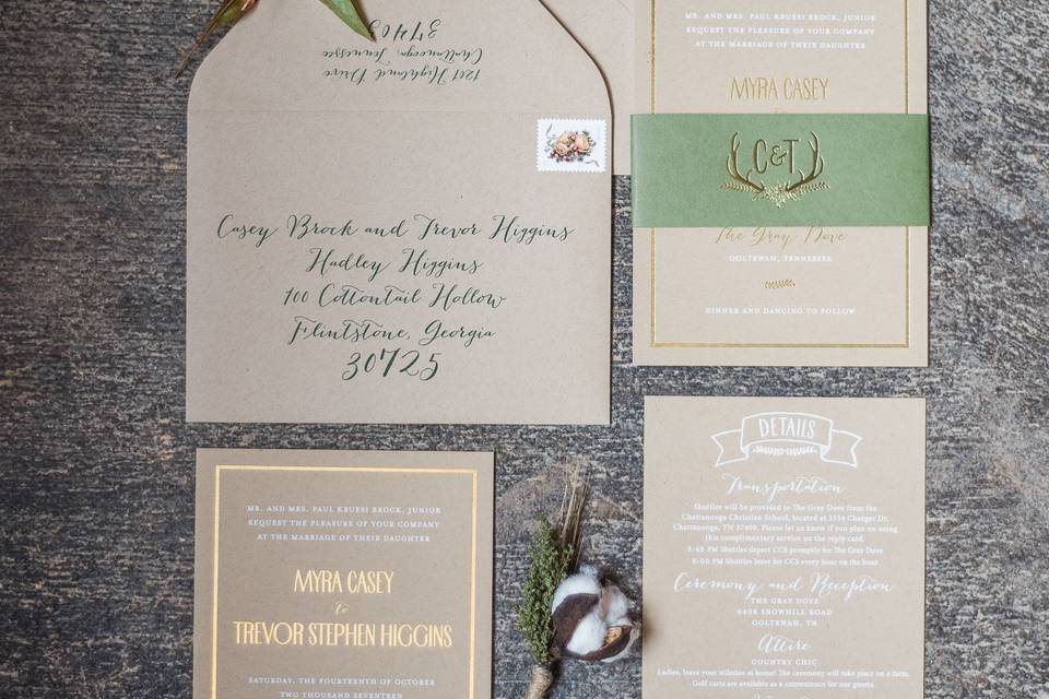 Sample wedding invitations