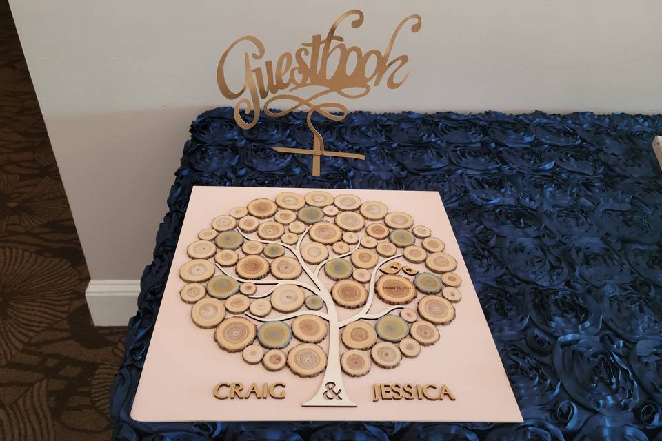 Unique guest book