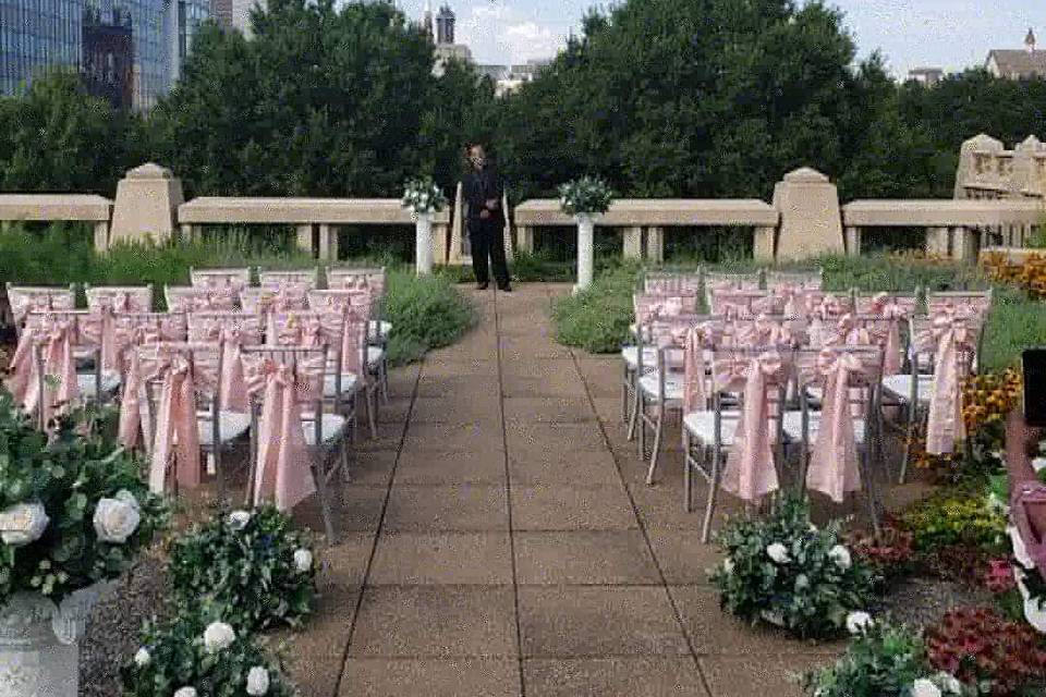 Roof-top wedding