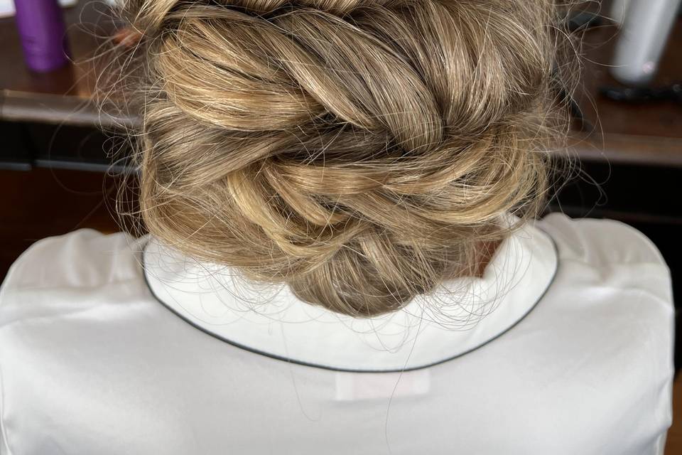 Braid into a loose bun