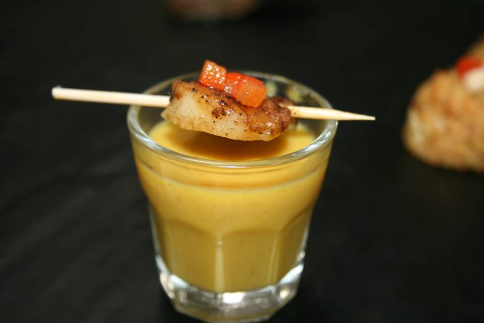 Butternut Squash Soup/Scallop