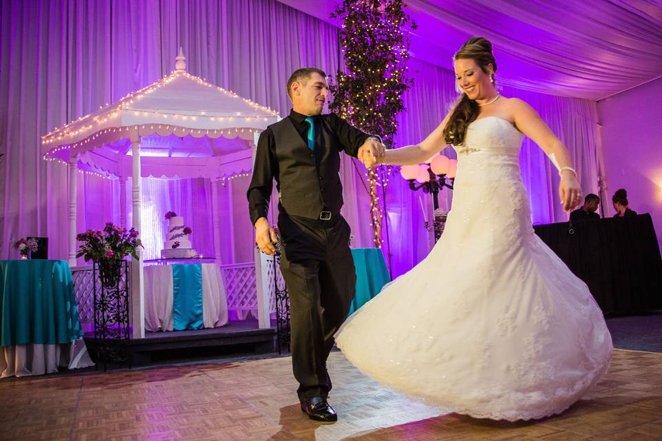 Couple's traditional dance