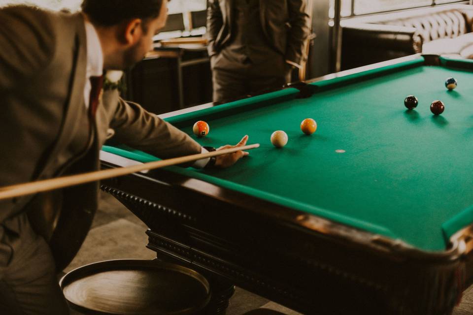 The Gold Dust Room pool table