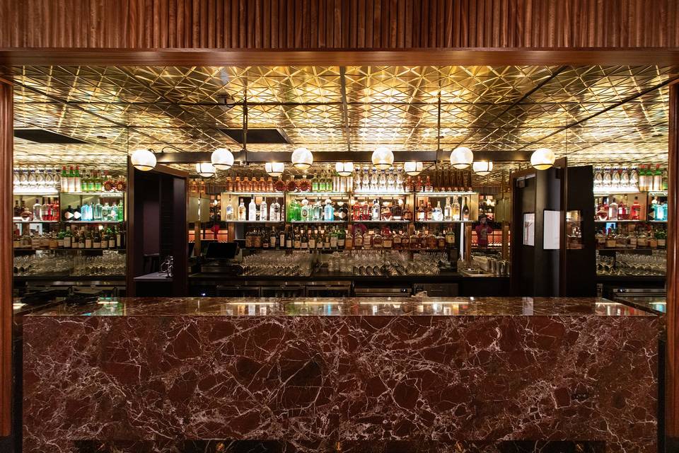 The Gold Dust Room main bar