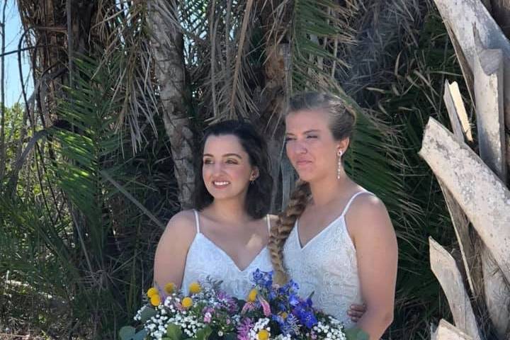 Two Brides - Fort DeSoto Park