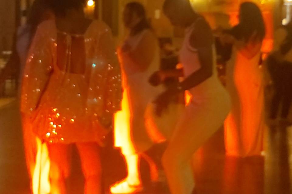 Ladies loving the tunes