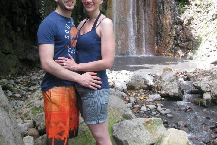 Jen and Dave in St Lucia