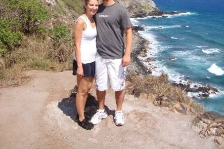 Jen and Dave in St Lucia